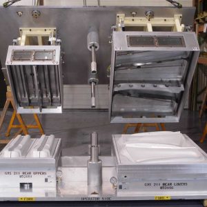 Thermoform Tooling with Trim Blades In